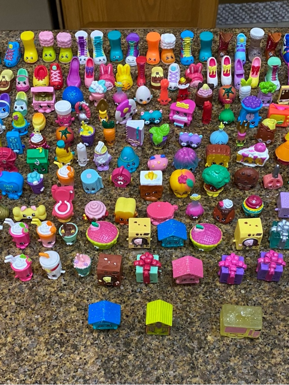 Shopkins Colorful Collectible Mini Figures - 200+ pieces.